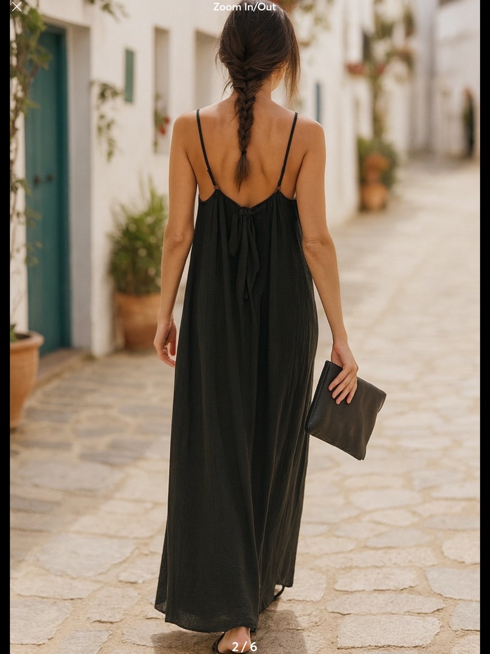 Sol Angeles Black Gauzy Maxi Dress Plus Size in Black NEW! RV$128 Anthropologie - Picture 3 of 15